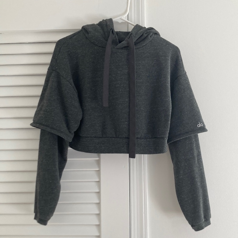 ALO Cropped Hoodie EUC